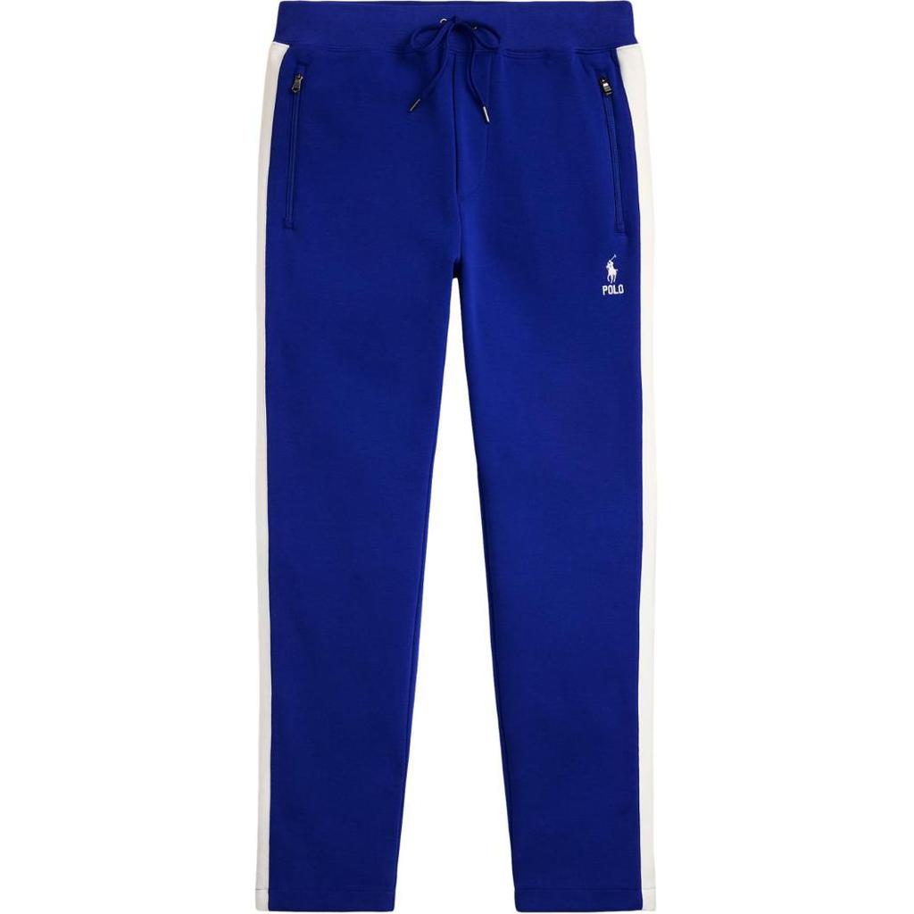 Polo Ralph Lauren Ss25 Logo Embroidered Drawstring Long Double-Sided Knitted Sports Pants Men pants Blue 710953167-003
