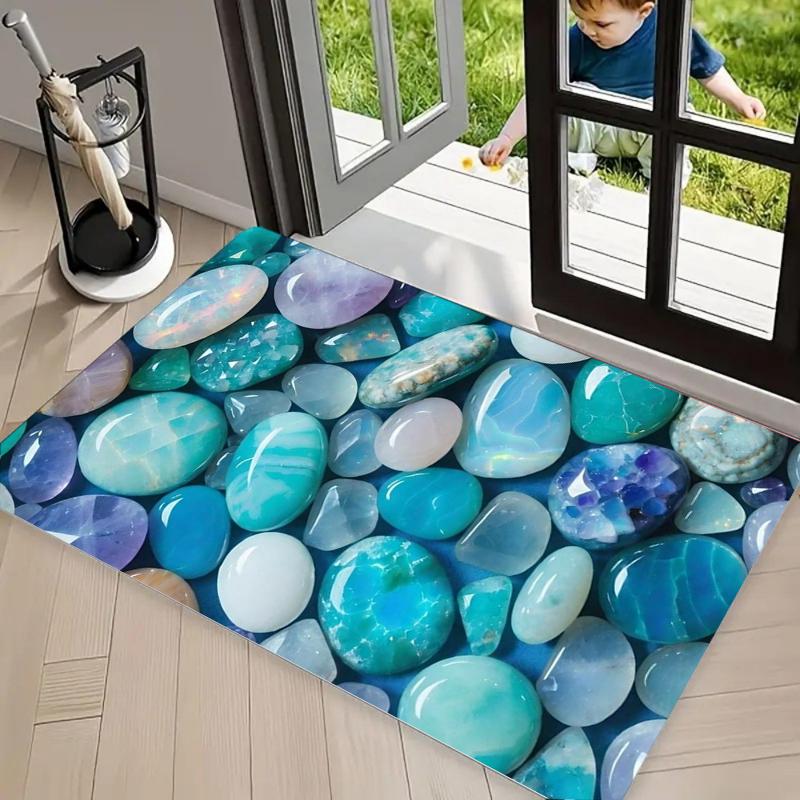 River Stone Carpet Mat Rug Home Decoration Living Room Entrance Floor Decor Garden Pathway Non Slip Rugs Welcome Mat