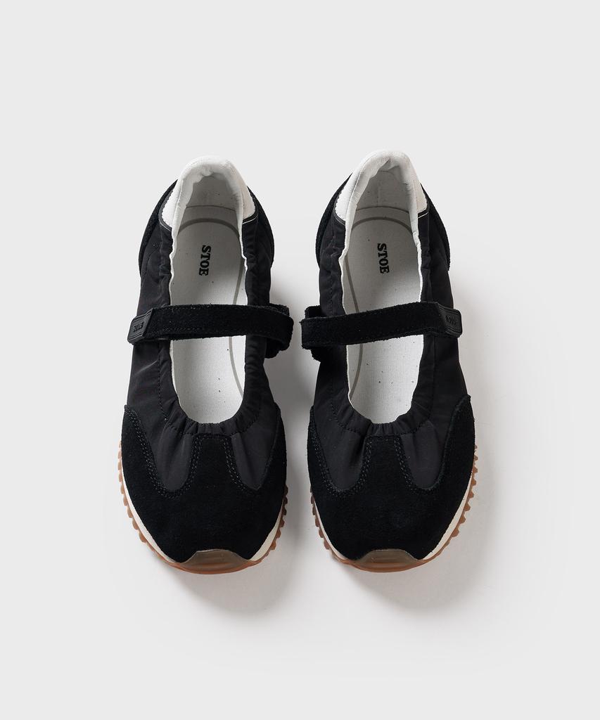 Stoe Heidi Mary Jane Sneakers, Black