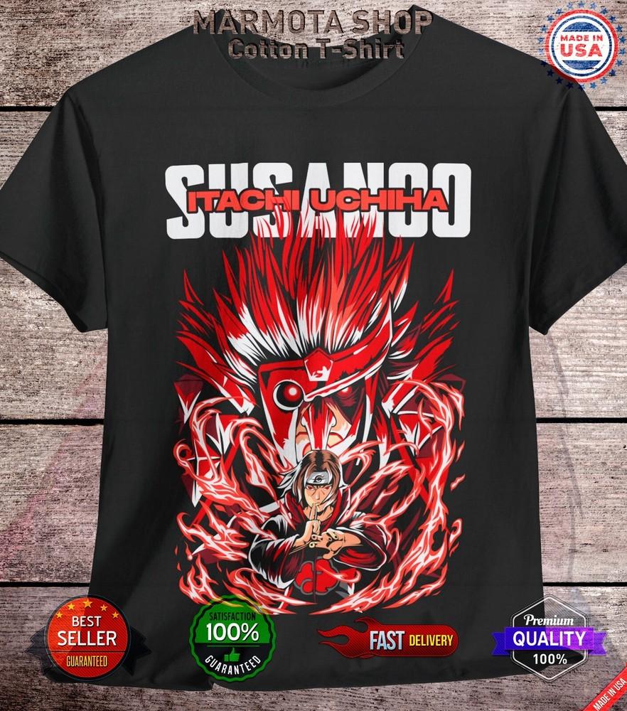 

Itachi Uchiha T-Shirt Naruto Madara Sasuke Susanoo Anime Unisex Tee Shirt Manga 4XL