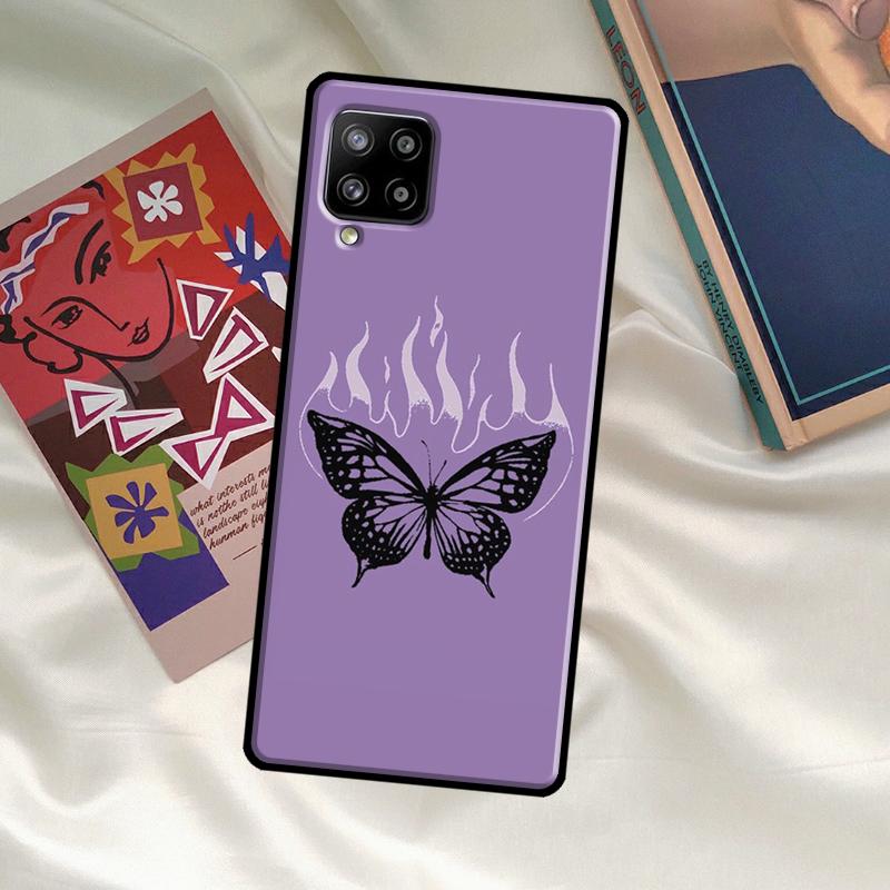 Luxury Butterfly Case For Samsung Galaxy A54 A06 A05 A16 A26 A36 A56 A53 A32 A52 A33 A13 A55 A35 A15 A14 A34