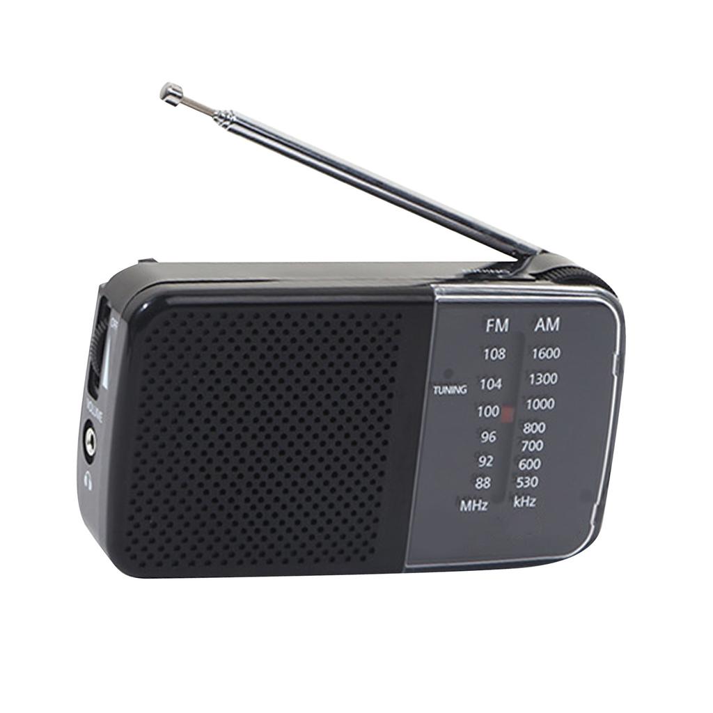 Portable AM FM Shortwave Radio Small Retro Vintage Radio Battery Powered Portable Handheld Radio for Home    
