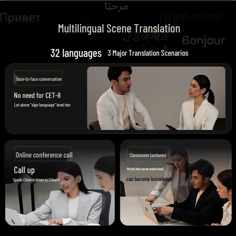 iFLYTEK AI Translation Noise-Cancelling Bluetooth Earphones Pro 3