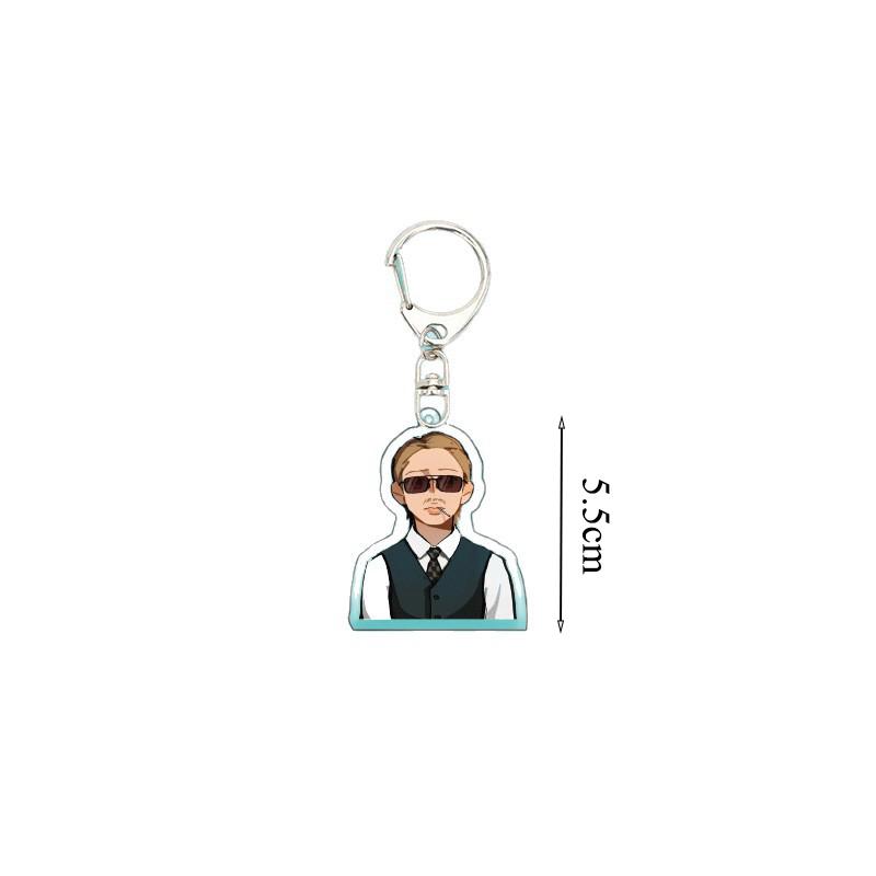7pcs-BTS Cool Suit Cartoon Keychain, Businessman style Keyring, Aesthetic K-pop/Anime Style Bag Charm for ARMY Fans (7 Styles Available)