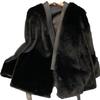 New Fur Belt, Thin Model, Environmentally Friendly Fluffy Thin Jacket, Women's Medium Length