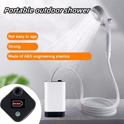 Outdoor Shower with Power Display, Portable Outdoor Camping Shower, Suitable for Hiking, Beach, Pet Bathing, Shower, Car Washing