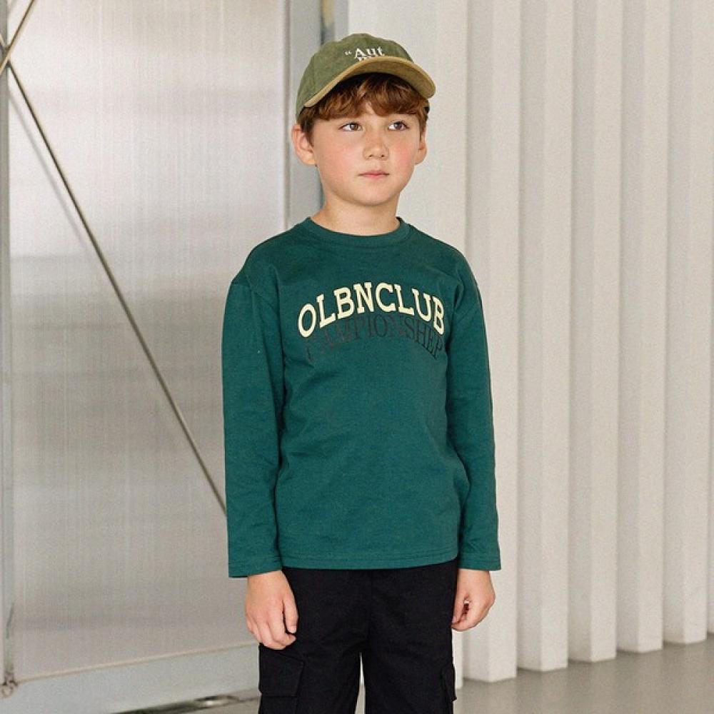 

Olivean Long Sleeve T shirT Arch Logo Green painted/110