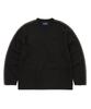 THISISNEVERTHAT Striped Sleeve Knit Crew Black