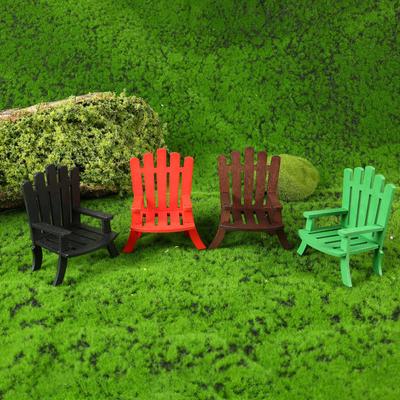 Yousheng Miniature Beach Chair 1:12/1:16 Scale Decorative Models Wood Mini Size Chair Figure Dollhouse Interior Design Accessories