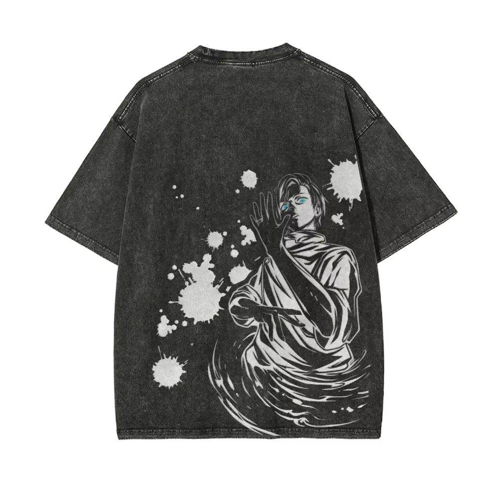 

Yuta Okkotsu T Shirt Jujutsu Kaisen Men Acid Wash Yuta Anime Streetwear Rika Orimoto Cursed Fashion Vintage Casual Tees XL