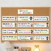 Pack of Colorful Thematic Learning Posters Creative Decors For Youngly Students Classroom Teaching Aids And Decoration
