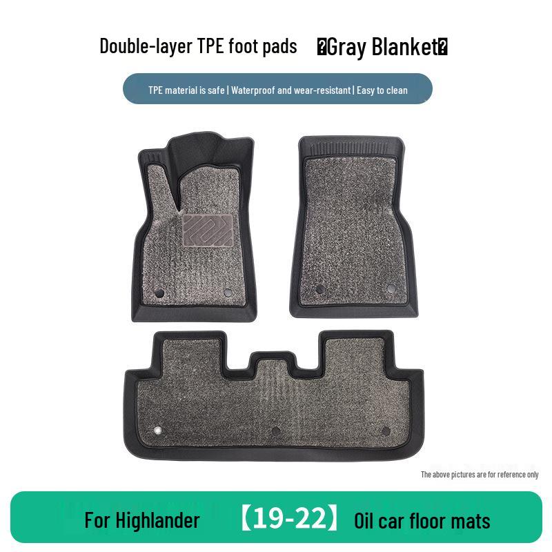 Toyota Wildlander 2019-2022 Custom TPE Floor Mats, 3-Piece Set