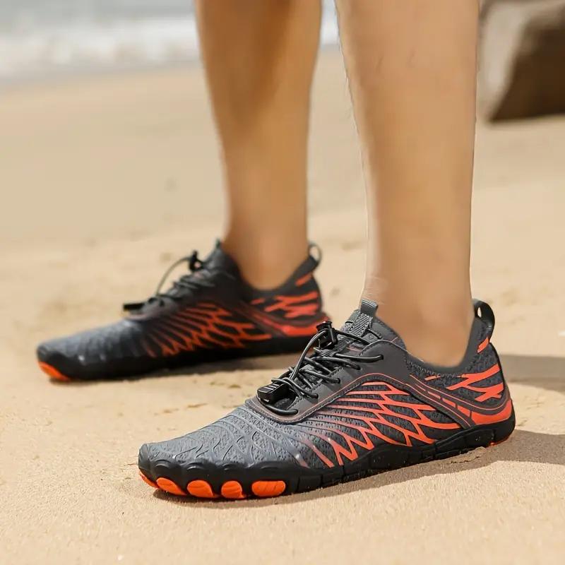 Summer Men’s Aqua Shoes Fashion Barefoot Water Shoes Anti Slip Quick Drying Beach Upstream Wading Swimming Shoe Sneakers Unisex