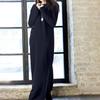 Women Winter Warm Dress Spring Basic Maxi Dress Vintage Long Sweatshirt Dress Casual Pullovers Long Sleeve Button Vestidos