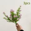 3pcs 7 Fork of Plants Jasmine Small Wild Chrysanthemum Flower Arrangement with Grass Nordic Home Decoration Pastoral Fake Flower
