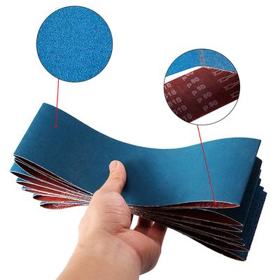 1pc 75*533mm Sanding Belt 60/80/120/150/180/240/400 Grit Sandpaper Bands for Sander Adapter Polishing Machine Abrasive Tool