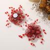 Sheer Organza DIY Hair Accessory Crystal Bead Hanfu Decoration  Hanfu Garment Embellishment