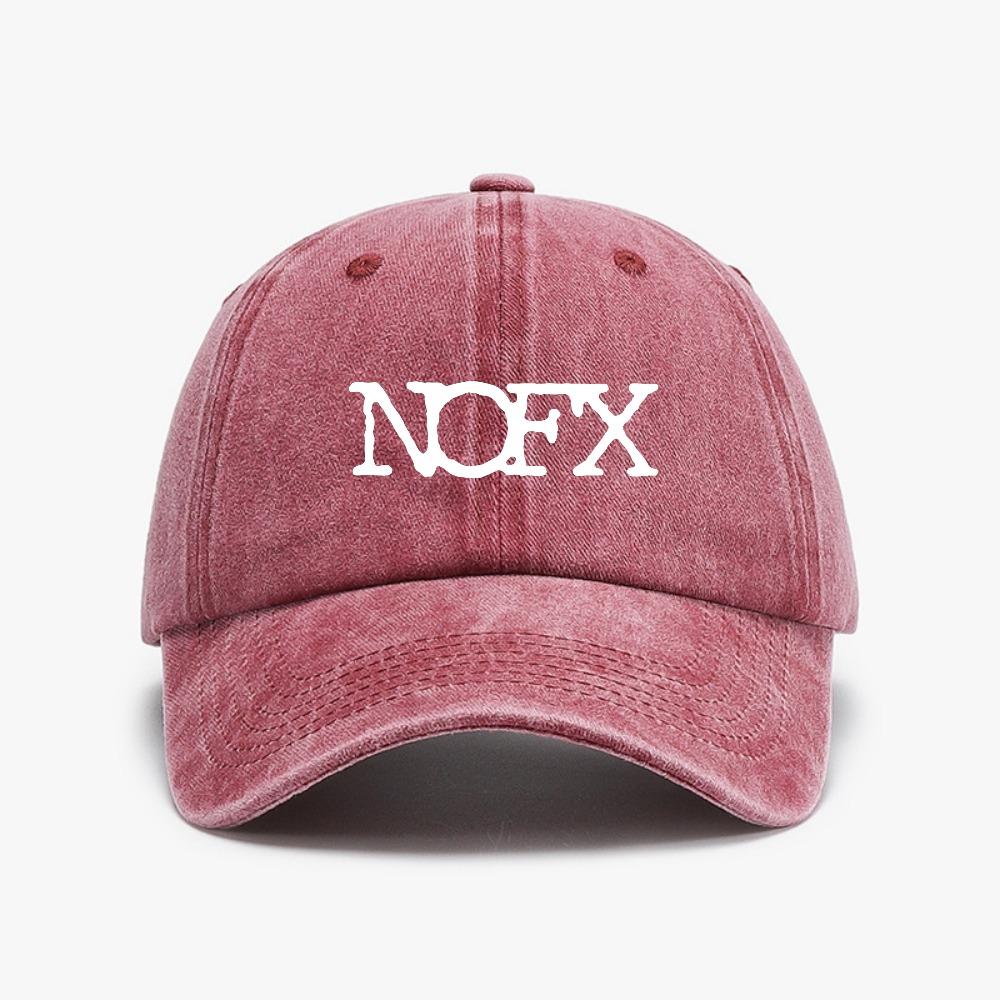 Nofx Rock Metal Baseball Cap Vintage Washed Denim Hat Summer Casual Unisex Adjustable Snapback Hats