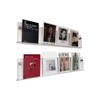 1pc [Clear Acrylic, No Wall Damage] Wall-Mounted Magazine Rack, Rental-Friendly | Magazine, Picture