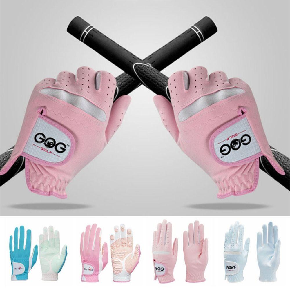 Breathable Women's Golf Gloves Wear Resistant Comfort Full Finger Golf Gloves Elastic Durable Golf Mittens Golf Accessories