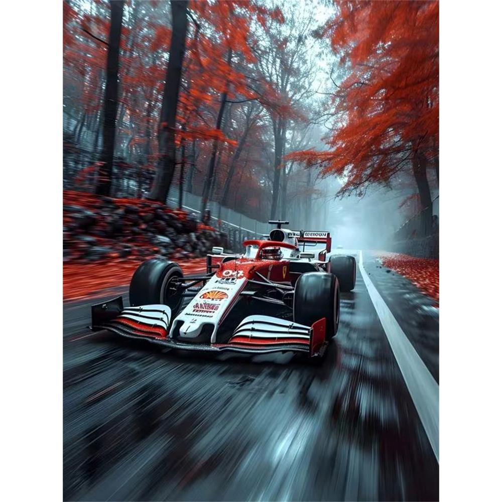 F1 Racing 5D Diamond Painting Kit DIY Handcraft Art Full Round_Square Drill Rome Decor Gift for Friends