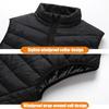 Heated Vest for Men Women Winter Thermal Smart USB Heating Vest 9 Carbon Fiber Heating Pads 3 Temperature Levels No Battery