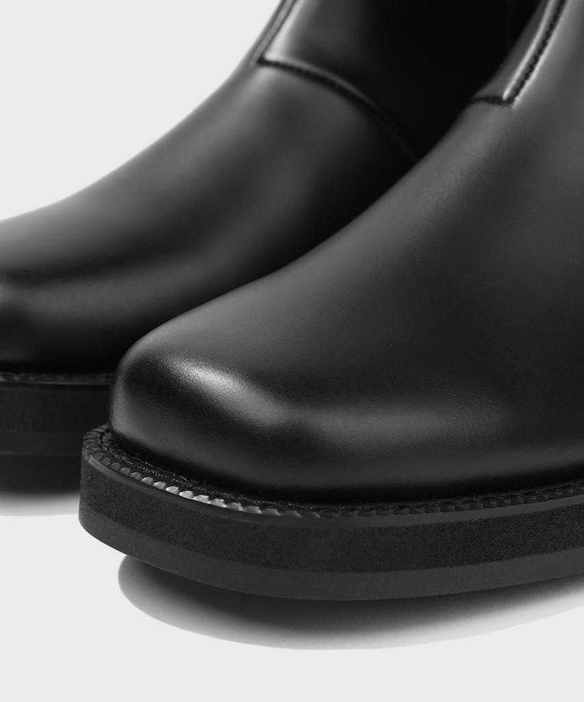 Firenze Atelier [Vibram] Nobo_Bold Shape Hidden Zip-Up Boots 3500 [Black Fg]