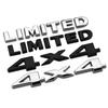 3D Metal 4X4 Limited Tailgate Emblem Sticker Car Rear Boot Trunk Badge for Grand Cherokee Compass Wrangler