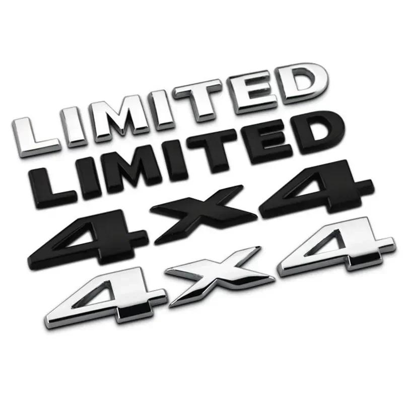 3D Metal 4X4 Limited Tailgate Emblem Sticker Car Rear Boot Trunk Badge for Grand Cherokee Compass Wrangler