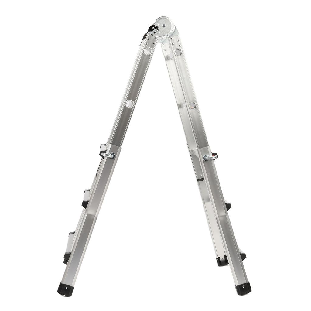 Scară telescopică Scară pliabilă cu cadru din aliaj de aluminiu Scară cu extensie cu picioare largi Sarcină de 330 lb