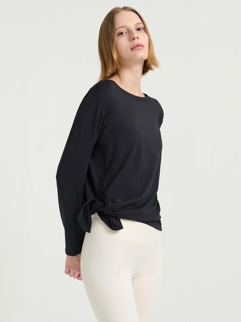 FORMATIVE New Side Slit Long Sleeve Fmst5014F_New Black