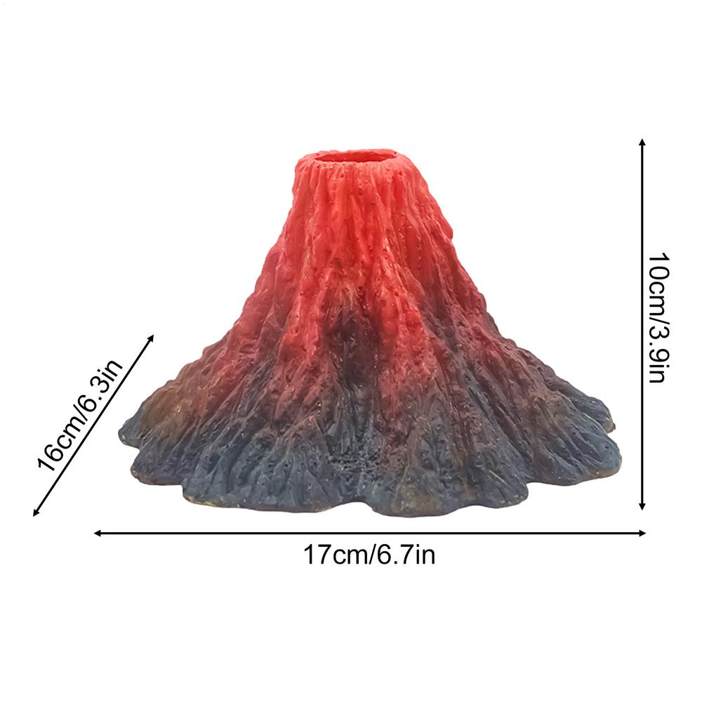 Декорация-вулкан для аквариума Реалистичное смоляное украшение 3D горный пейзаж Для аквариума, рыбок петушков, золотых рыбок, креветок
