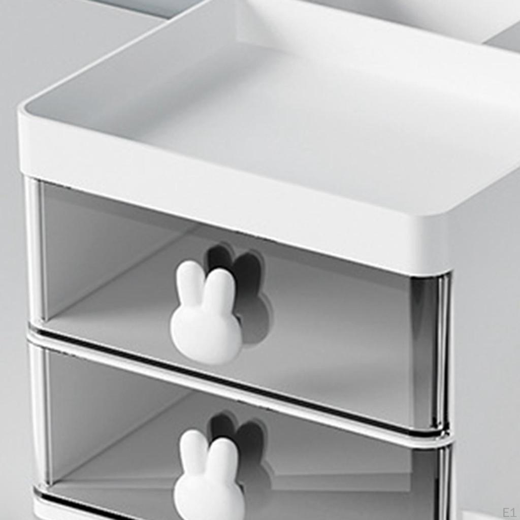 Stolní organizéry Úložné stojany Příslušenství Kosmetický velkokapacitní přihrádkový stůl