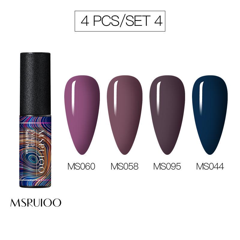 5ml DIY Pure Color Glitter UV Led Gel Polish Long Lasting Soak Off Lacquer Nail Decorations