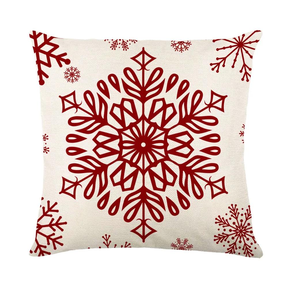 Poszewka na poduszkę świąteczna, poszewka na poduszkę z jeleniem w stylu farmhouse, zimowa dekoracja świąteczna, poszewka na poduszkę, dekoracja wnętrza