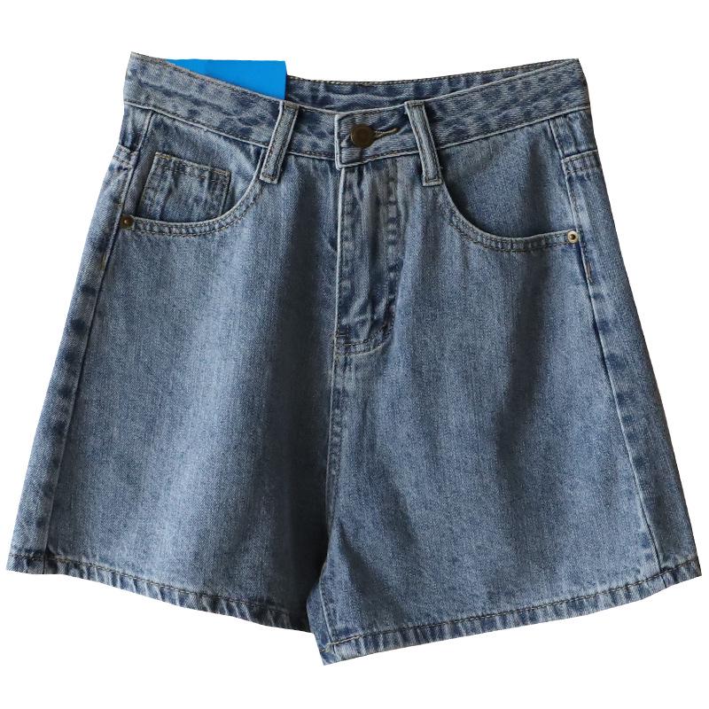 Bestseller 2025 Sommer Koreanischer Stil High Waist A-Linie Denimshorts für Damen