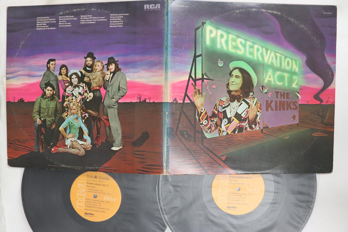 LP Record KINKS  Preservation Act 2 CPL25040 RCA 1974 US Rock Used