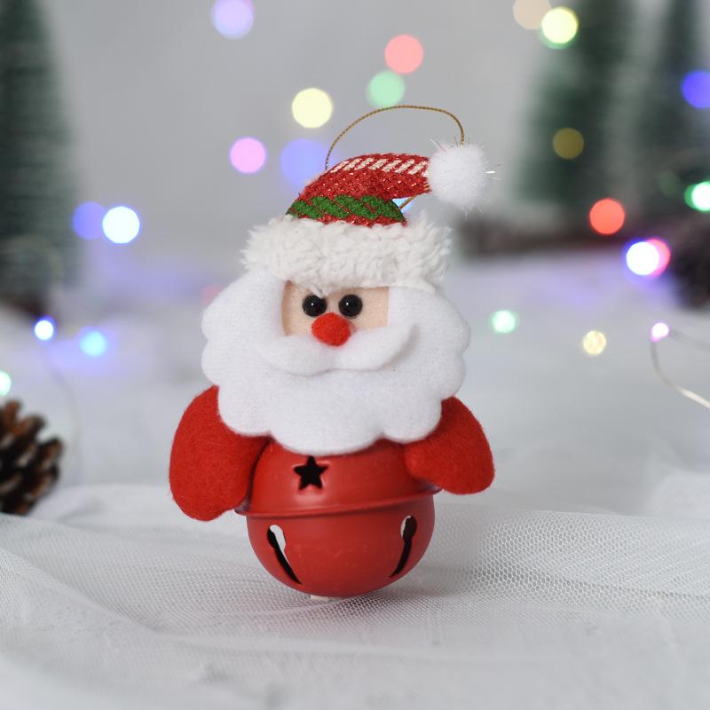 Christmas Decorations, Holiday Pendants, Christmas Tree Ornaments with Bells, Christmas Gifts, Dolls Holding Bells.