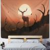 Zebra Sunset Tapestry Wall Hanging Cartoon Kawaii Elk Sun Bohemian Psychedelic Landscape Bedroom Decor Cloth