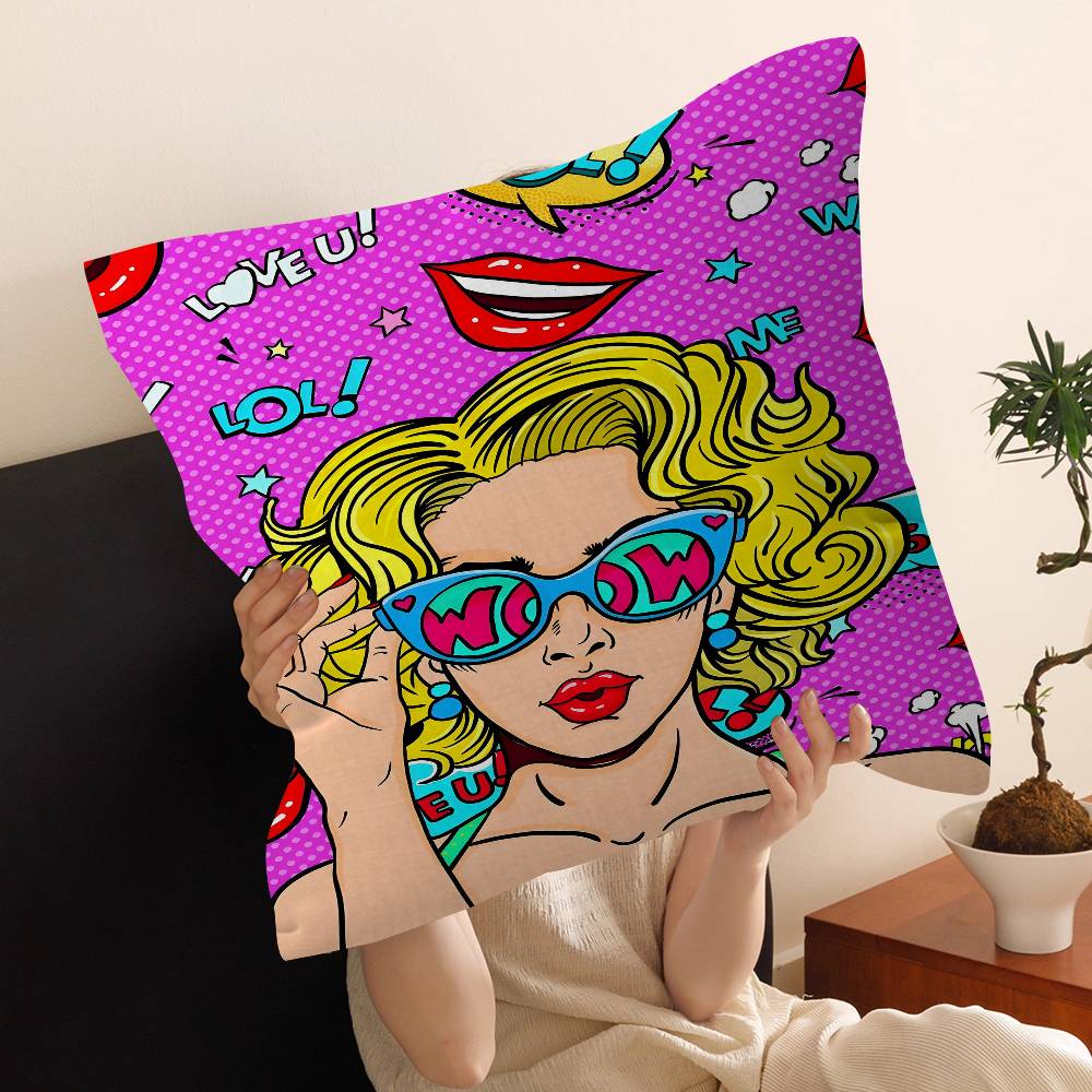 Roy LLichtenstein Art Pillow Cover Design cushion Cover decor Holiday Decorati