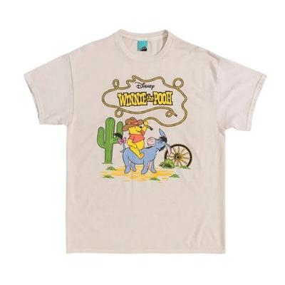 Winnie the Pooh Unisex Erwachsenen Cowboy Vintage Wash T-Shirt