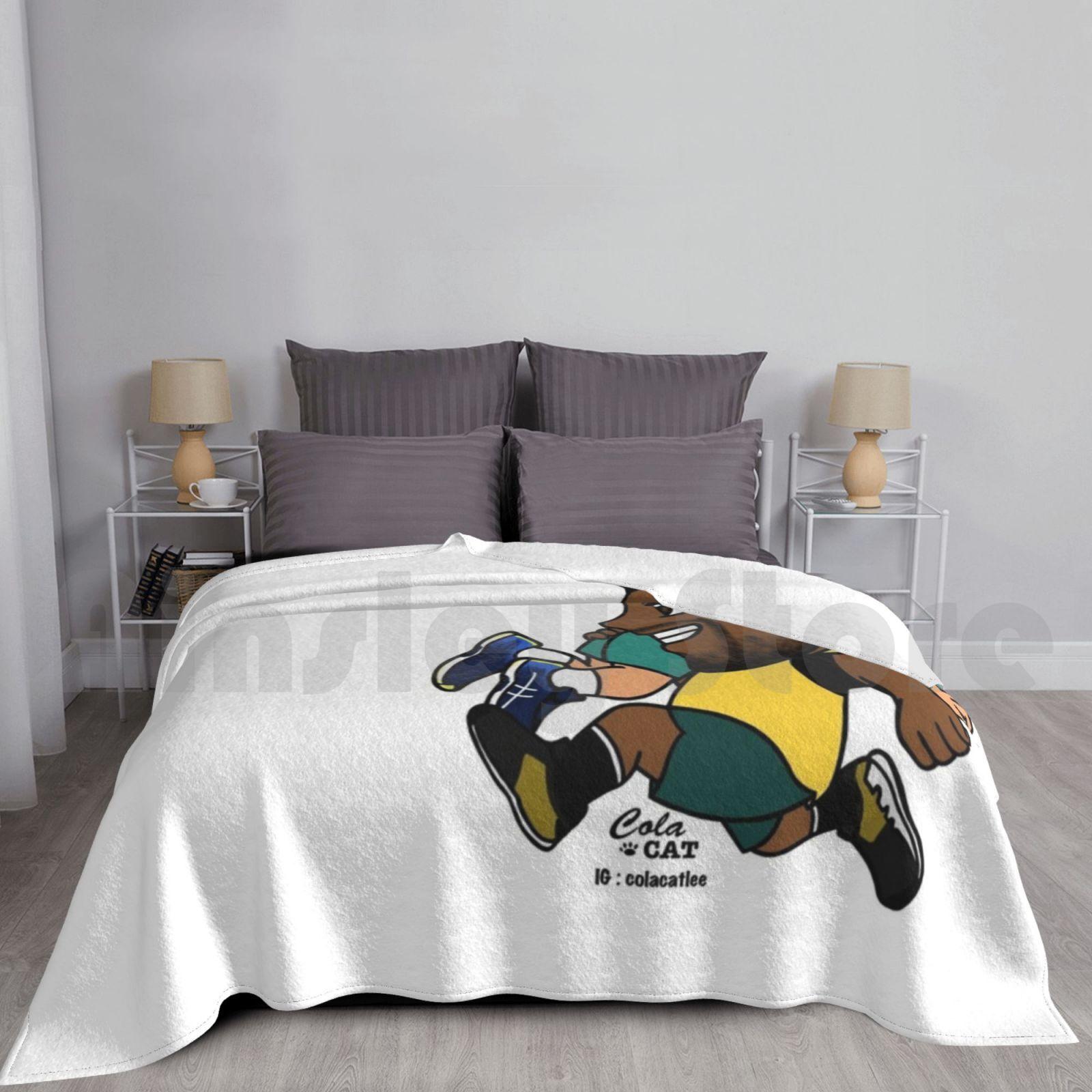 Nick Kyrgios Carrying Demon Blanket Fashion Custom Tennis Genius Nick Nicolas Kyrgios Nk Underarm Serve Aussie Size: 75*100cm, Weight: 230 GSM