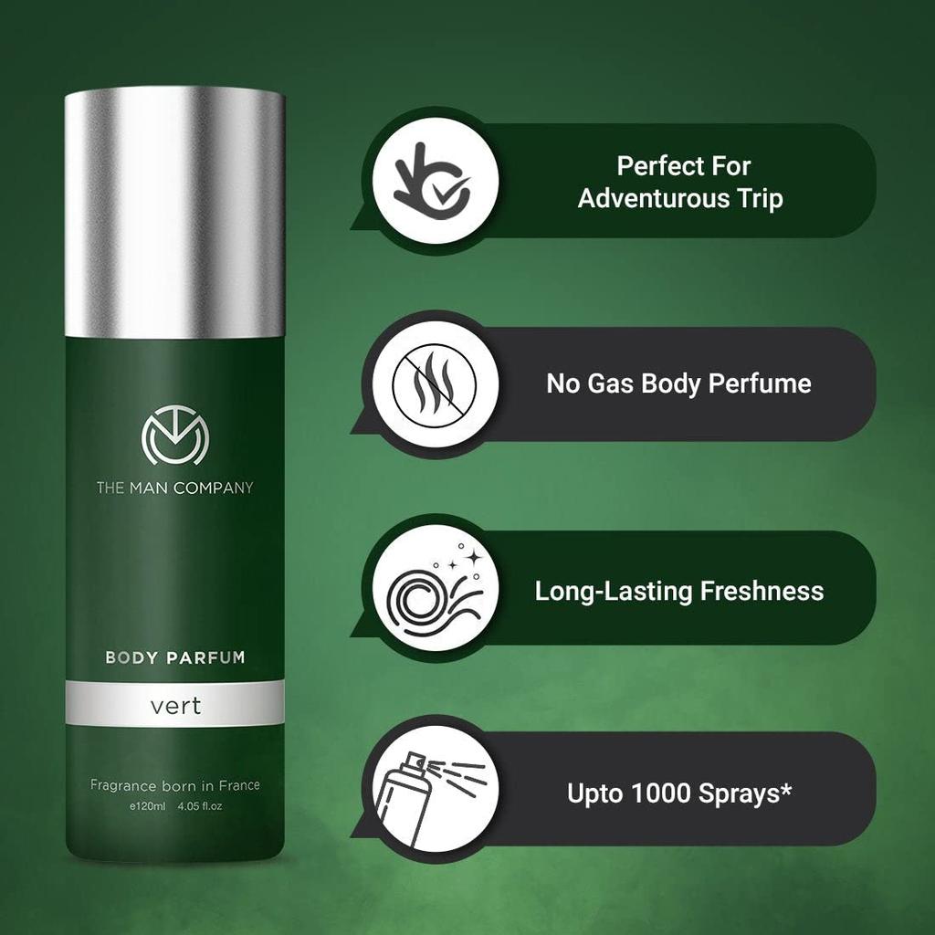 The Man Company Ever Green Perfume Gift Set for Men | Luxury Long Lasting Fragrance | Premium Body Spray |Gift Kit For Husband, Boyfriend | Combo Pack