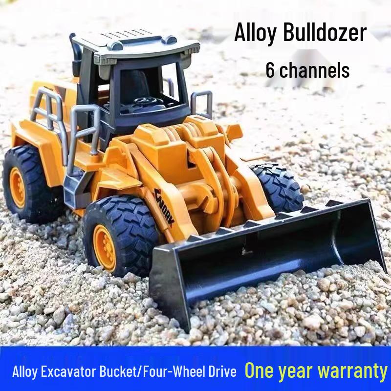 Legierung ferngesteuerter Bulldozer Spielzeug - Bruchfest, Elektrisch, Baufahrzeug & Gabelstapler für Kinder