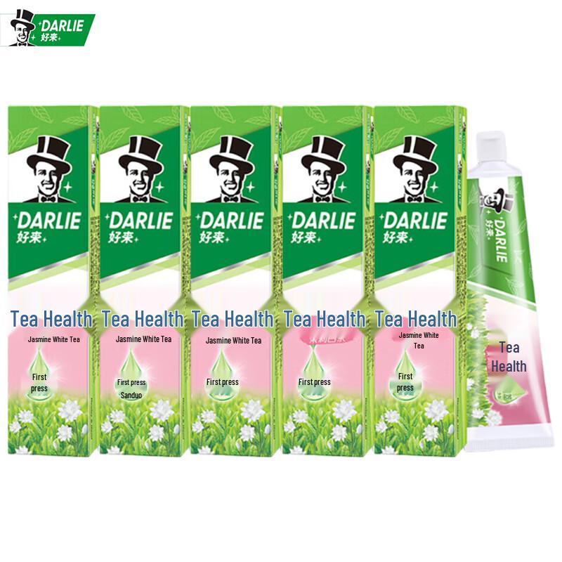 Darlie Tea Refresh Jasmine White Tea Toothpaste 5-Pack