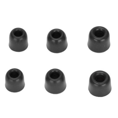 6 Stück Ersatz-Ohrstöpsel Geräuschreduzierung Memory-Schaum Ohrstöpsel für 4,3 mm - 6,0 mm KopfhörerSchwarz