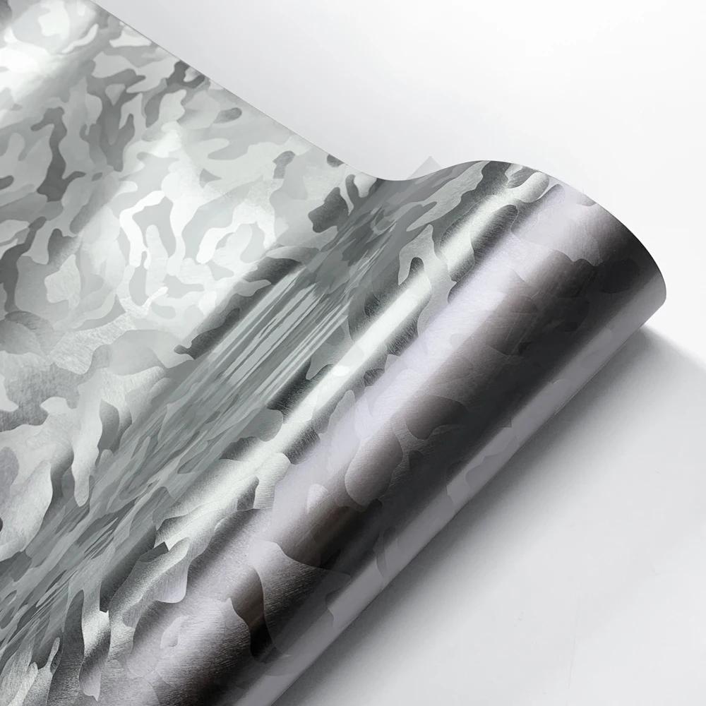 

Car Glossy Forged Vinyl Sticker Car Wrap Film Waterproof Self Adhesive Stickers for Auto Body Decoration Wrapping Stickers 30cmx150cm срібний