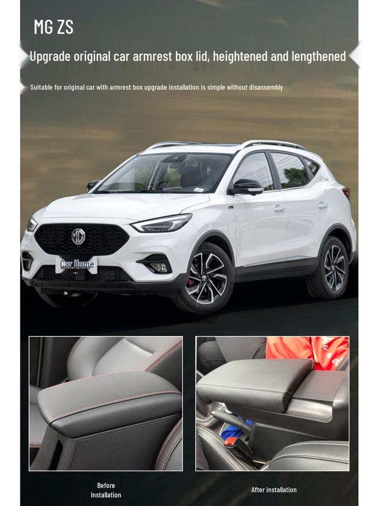 MG ZS Armrest Box Cover Pad: Interior Modification Accessory