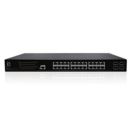 Switch - LEVELONE - GEP-2861 - 28 ports Ethernet Gigabit + 4 ports SFP - 24 ports PoE - 390W