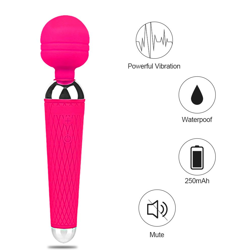 POMFW Výkonný AV vibrátor pro ženy Magic Vagina Wand Clit Stimulator G Bodová masáž Dámská masturbátor Sexuální hračka pro dospělé pro ženy